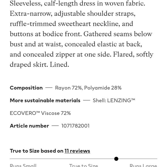 H&M Button Front Dress - Picture 6 of 6